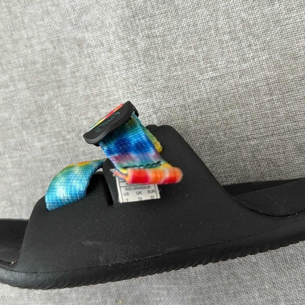 Chaco kids Black Sandals with Vibrant Straps